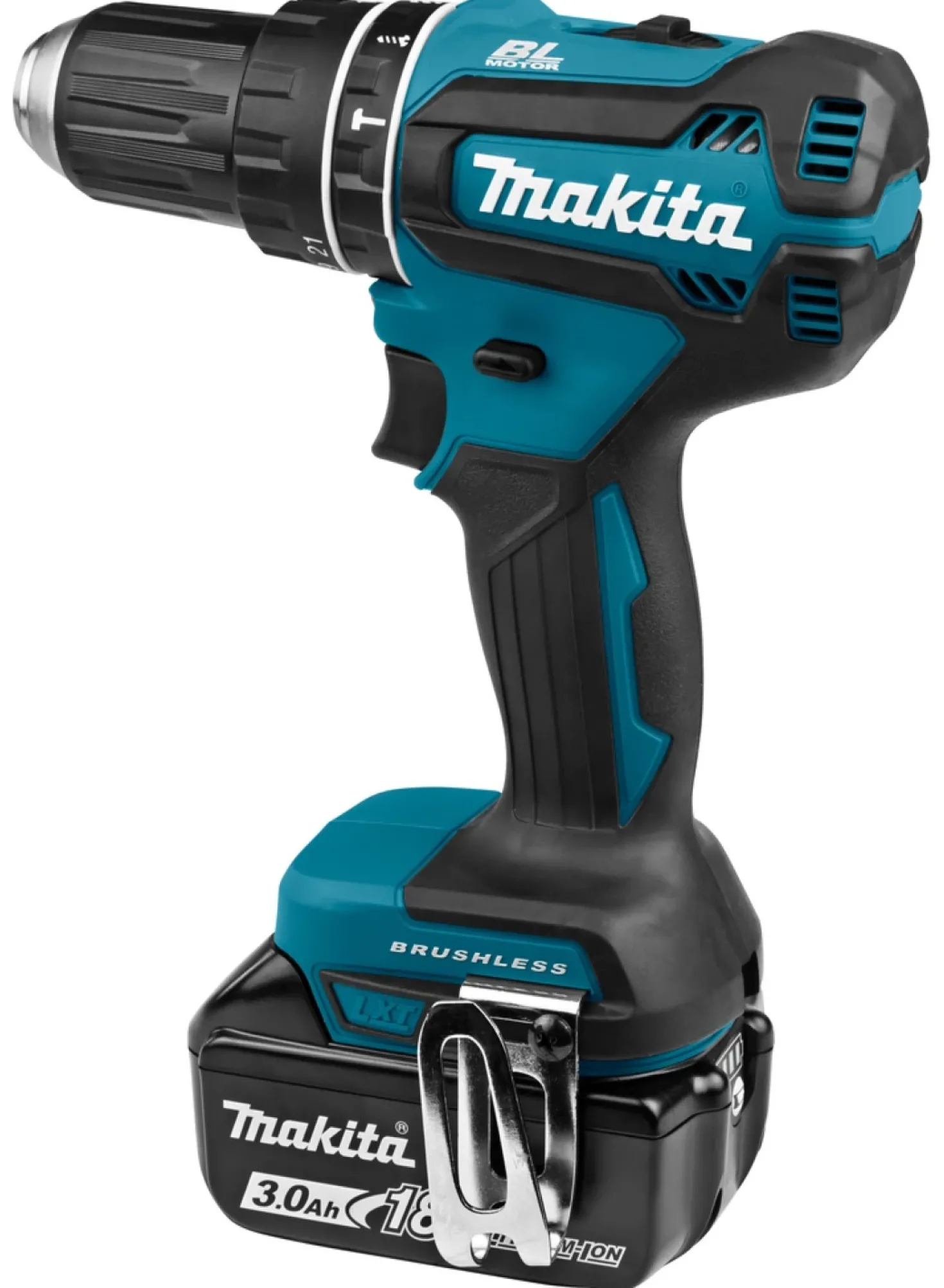 Makita DHP485RFJ 18V Li-Ion accu klopboor- /schroefmachine set (2x 3.0Ah accu) in Mbox - koolborstelloos