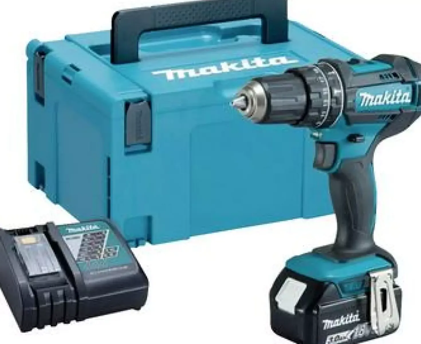 Makita DHP482RF 18V Li-Ion accu klopboor- /schroefmachine set (1x 3.0Ah accu) in Mbox