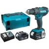 Makita DHP482RMJ 18V Li-Ion accu klopboor- /schroefmachine set (2x 4.0Ah accu) in Mbox