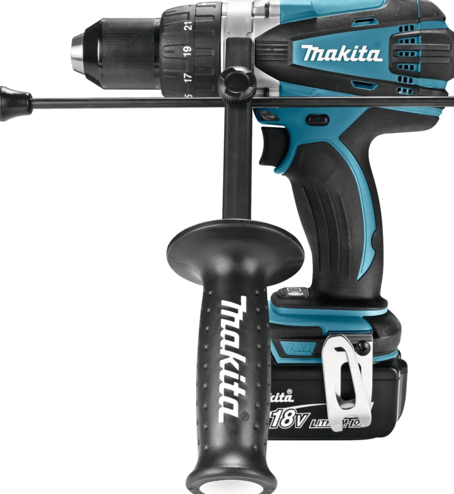 Makita DHP458RMJ 18V Li-Ion accu klopboor- /schroefmachine set (2x 4.0Ah accu) in Mbox