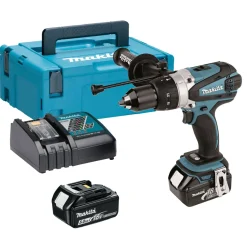 Makita DHP458RTJ 18V Li-Ion accu klopboor- /schroefmachine set (2x 5.0Ah accu) in Mbox