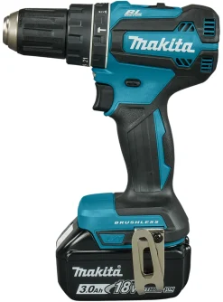 Makita DHP485SFE 18V Li-Ion accu klopboor- /schroefmachine set (2x 3.0Ah accu) in koffer - koolborstelloos