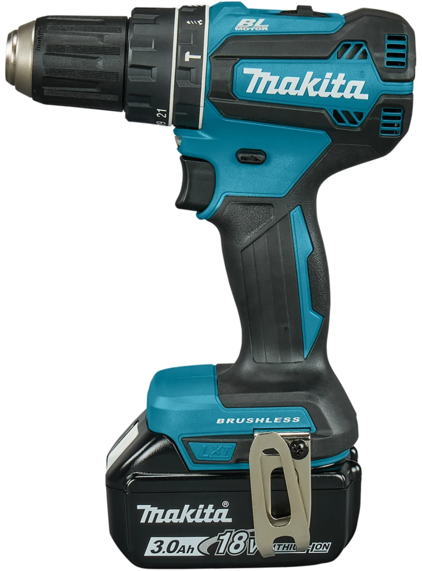 Makita DHP485SFE 18V Li-Ion accu klopboor- /schroefmachine set (2x 3.0Ah accu) in koffer - koolborstelloos