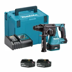 Makita DHR242RTJ 18V Li-Ion Accu SDS-plus combihamer set (2x 5.0Ah accu) in Mbox - 2J - koolborstelloos