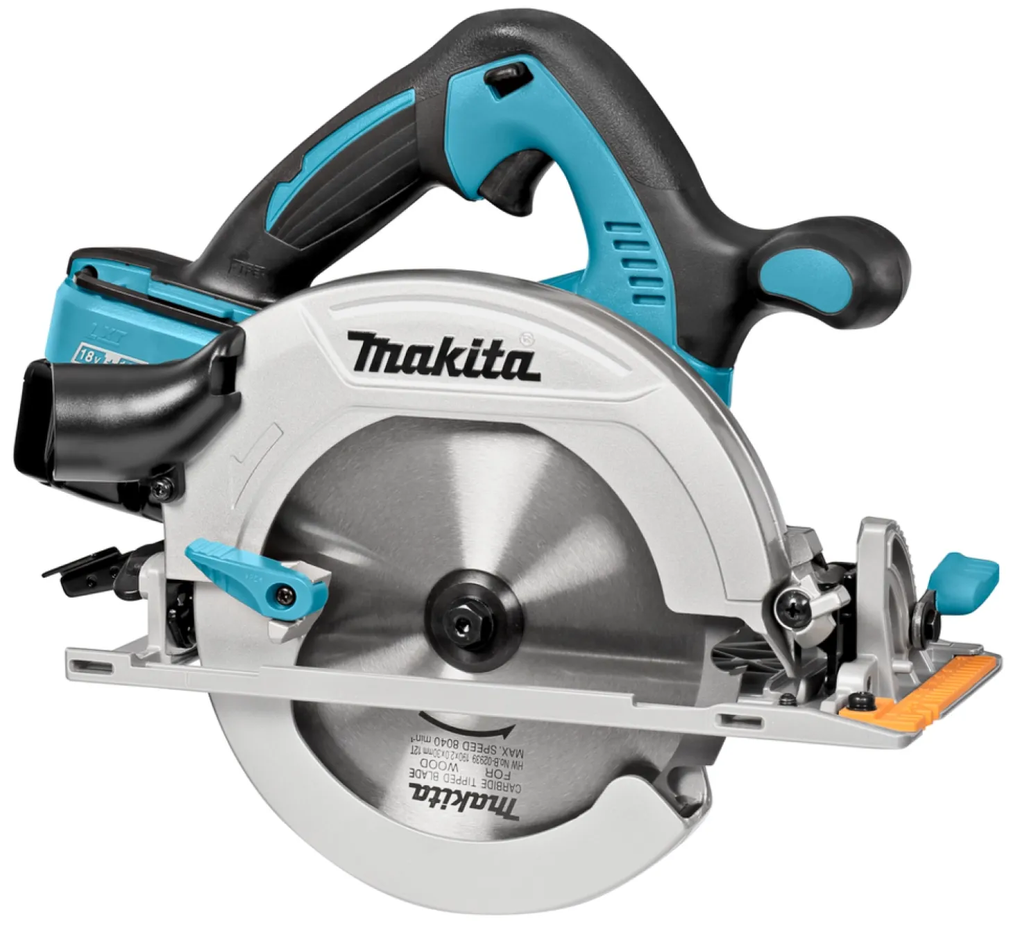 Makita DHS710PT2J 36V (2x 18V) Li-Ion Accu cirkelzaag set incl. duolader (2x 5.0Ah accu) in Mbox - 190mm