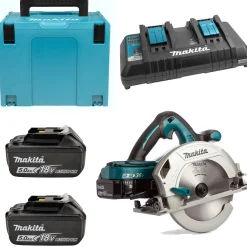 Makita DHS710RT2J 36V (2x 18V) Li-Ion Accu cirkelzaag set (2x 5.0Ah accu) in Mbox - 190mm