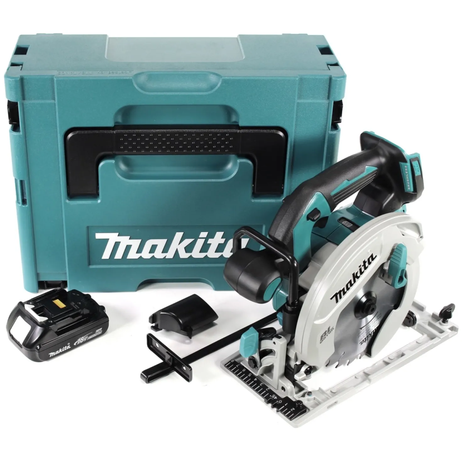 Makita DHS680Y1J LXT 18 V Li-Ion Accu cirkelzaag set (1 x 1,5Ah) in Mbox - 165mm - koolborstelloos