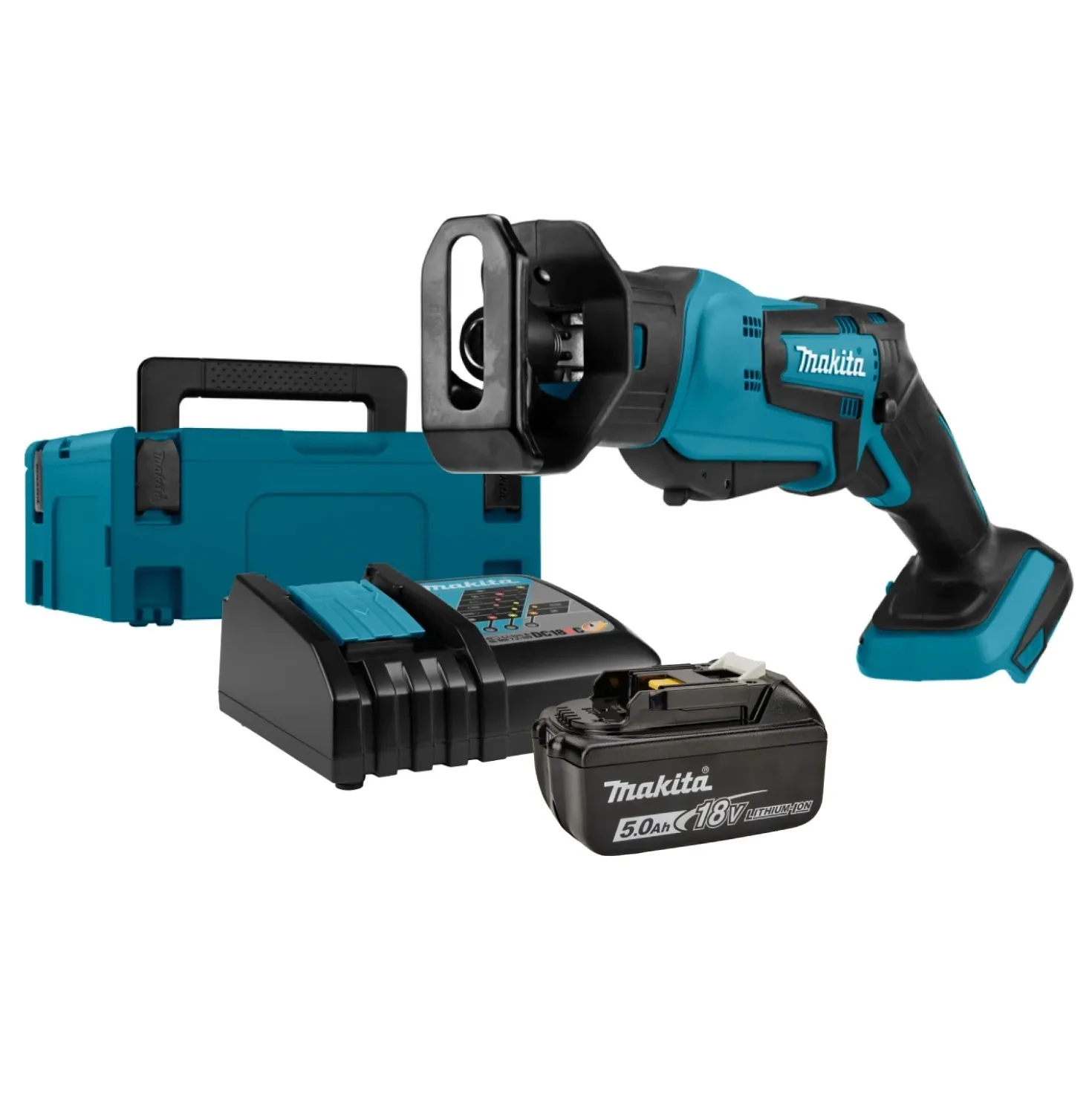 Makita DJR183RT1J 18V Li-Ion accu reciprozaag set (1x 5.0Ah accu) in Mbox - snelwissel