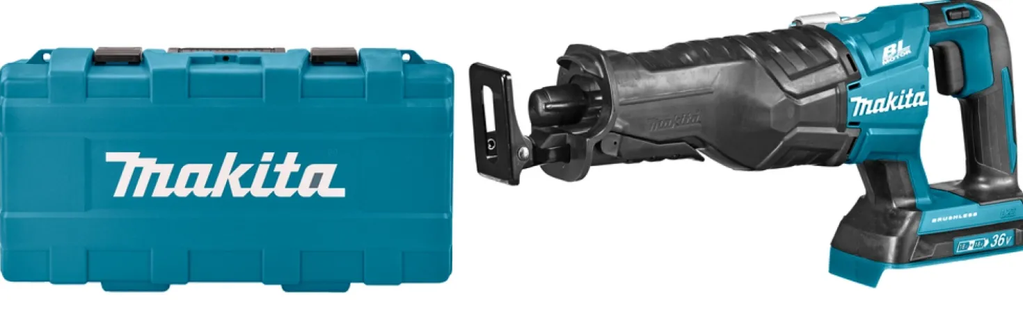 Makita DJR360ZK 36V (2x18V) Li-Ion accu reciprozaag body in koffer - snelwissel - variabel - koolborstelloos