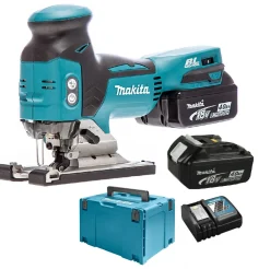 Makita DJV181RMJ 18V Li-Ion Accu decoupeerzaag set (2x 4.0Ah accu) in Mbox - T-greep - variabel - koolborstelloos