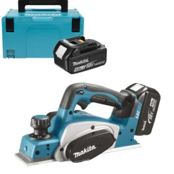 Makita DKP180RFJ 18V Li-Ion Accu schaafmachine set (2x 3.0Ah accu) in Mbox - 82mm - 2mm