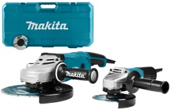 Makita DK0054X1 Haakse slijper combiset (GA9020R / 9558NB) + 2 diamantschijven in koffer - 2200W / 840W - 230 x 125mm