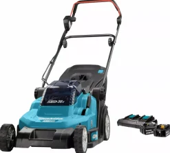 Makita DLM432CT2 36V (2x 18V) Li-Ion accu grasmaaier set (2x 5.0Ah accu) - 43cm