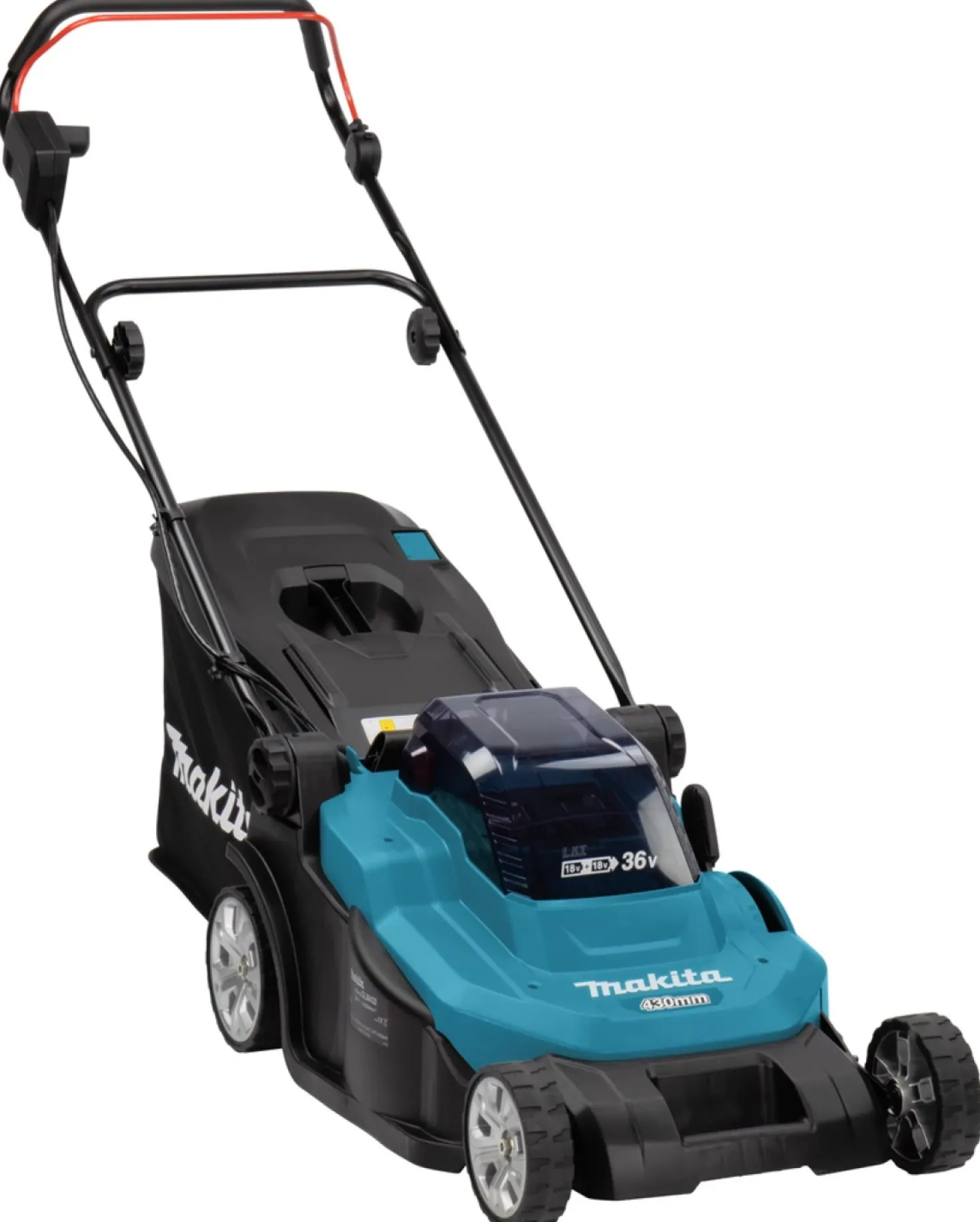 Makita DLM432CT2 36V (2x 18V) Li-Ion accu grasmaaier set (2x 5.0Ah accu) - 43cm