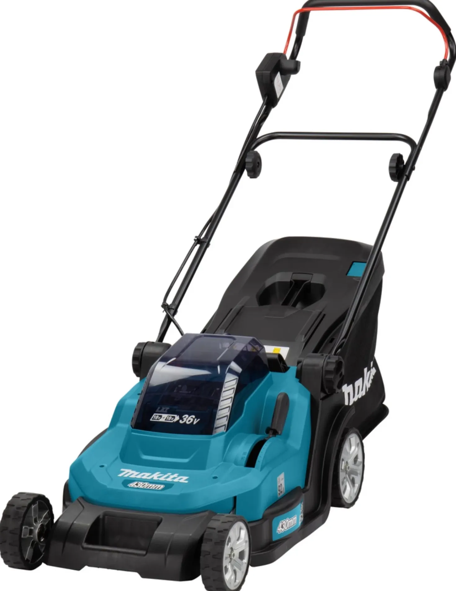 Makita DLM432CT2 36V (2x 18V) Li-Ion accu grasmaaier set (2x 5.0Ah accu) - 43cm