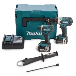 Makita DLX2145MJ 18V Li-Ion accu combiset in Mbox (2x 4,0Ah accu)
