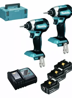 Makita DLX2236TJ1 18V Li-Ion accu slagschroevendraaier set in mbox (3x 5,0Ah accu)