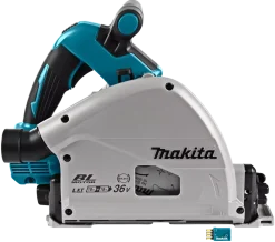 Makita DSP601ZJU 36V (2x 18V) Li-Ion accu invalcirkelzaag body in Mbox (AWS) - 20 x 165mm - koolborstelloos