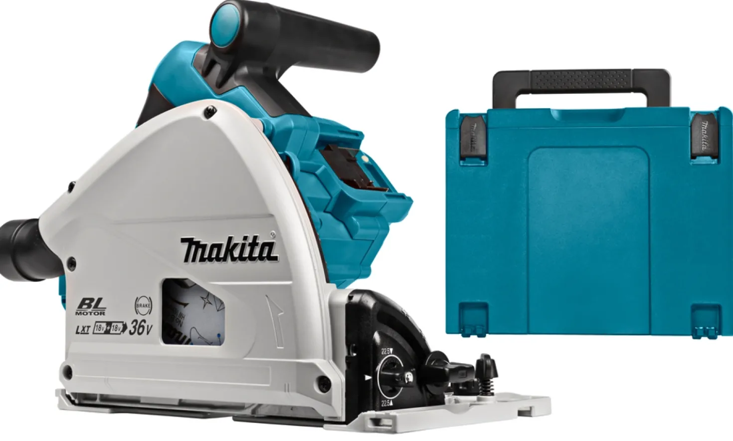 Makita DSP600ZJ 36V (2x 18V) Li-Ion accu Invalzaag body in Mbox - 165 x 20mm - koolborstelloos