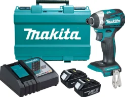 Makita DTD154RFE 18V Li-Ion accu slagschroevendraaier set (2x 3.0Ah accu) in koffer - koolborstelloos