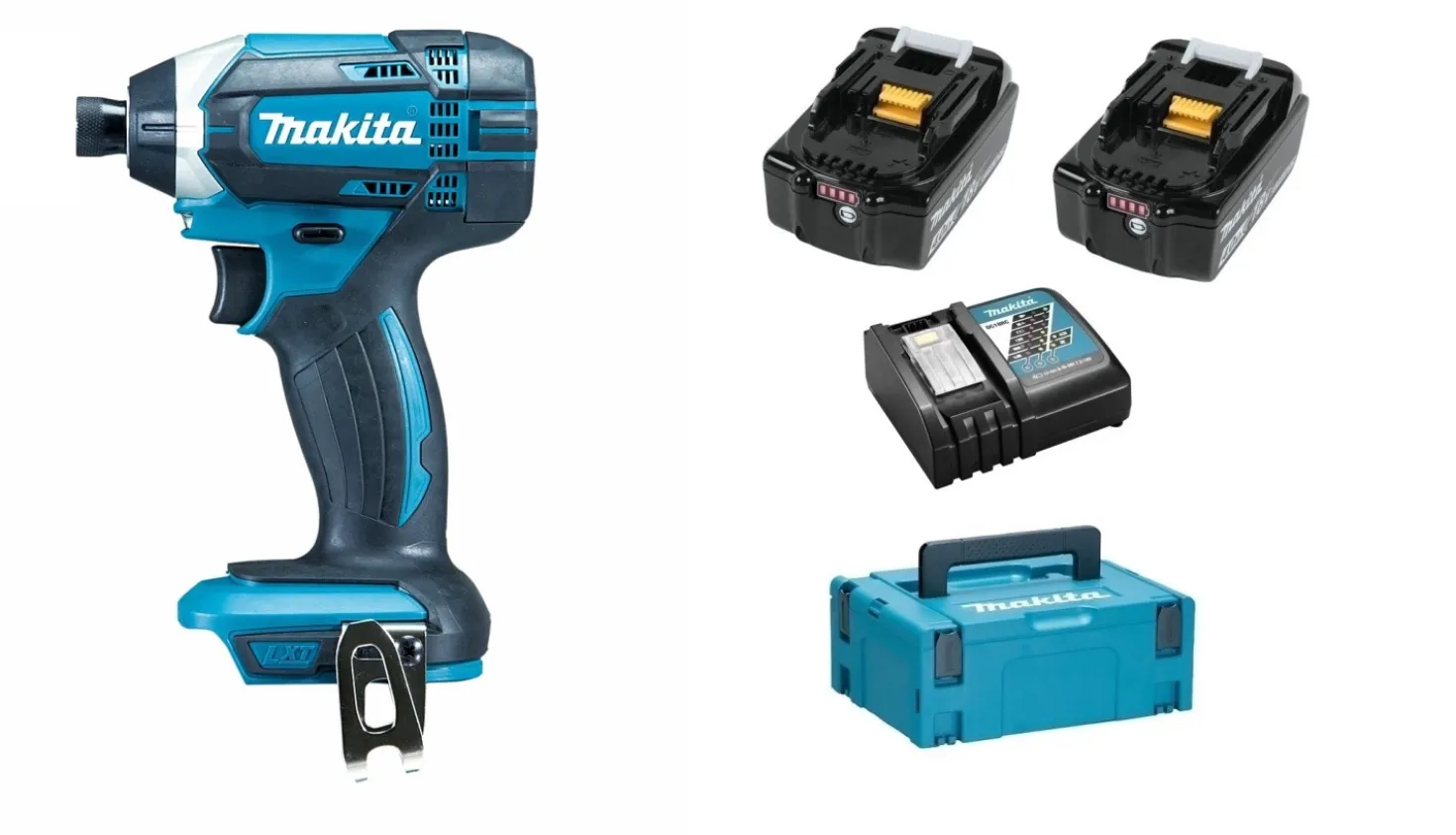 Makita DTD152RMJ 18V Li-Ion accu slagschroevendraaier set (2x 4.0Ah accu) in Mbox