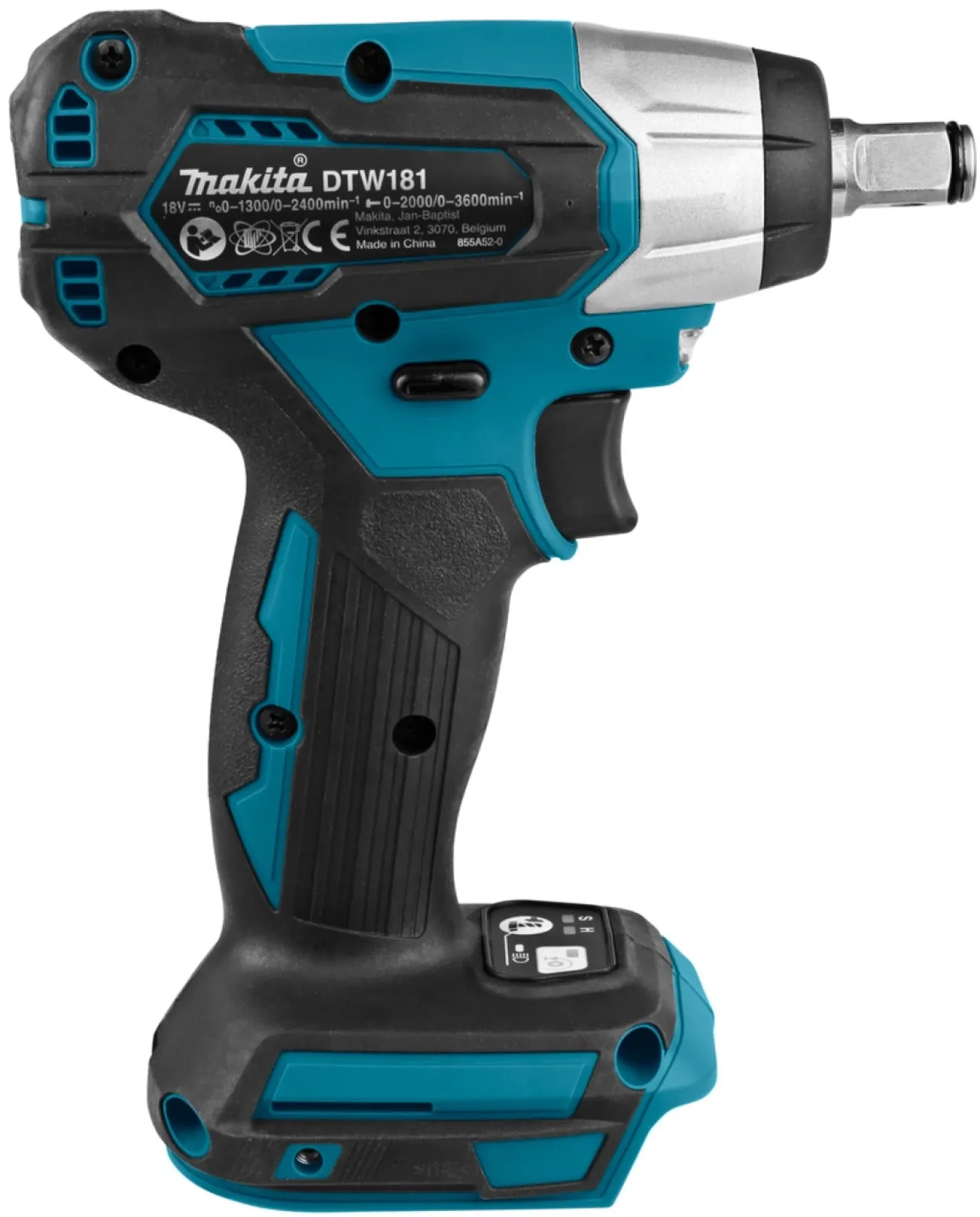 Makita DTW181RTJ 18V Li-Ion Accu slagmoersleutel set (2x 5.0Ah accu) in Mbox - 210Nm - 1/2" - koolborstelloos
