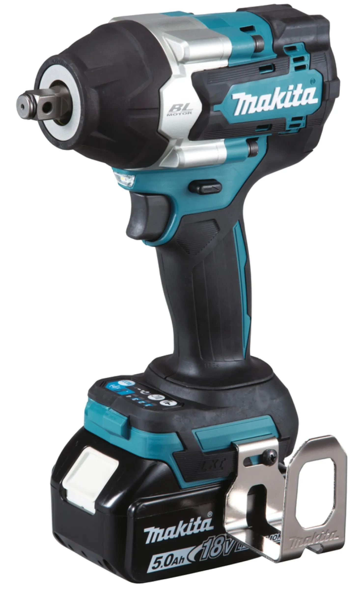 Makita DTW700RTJ 18V Li-Ion Accu slagmoersleutel set (2x 5.0Ah accu) in Mbox - 700 Nm - 1/2" - koolborstelloos