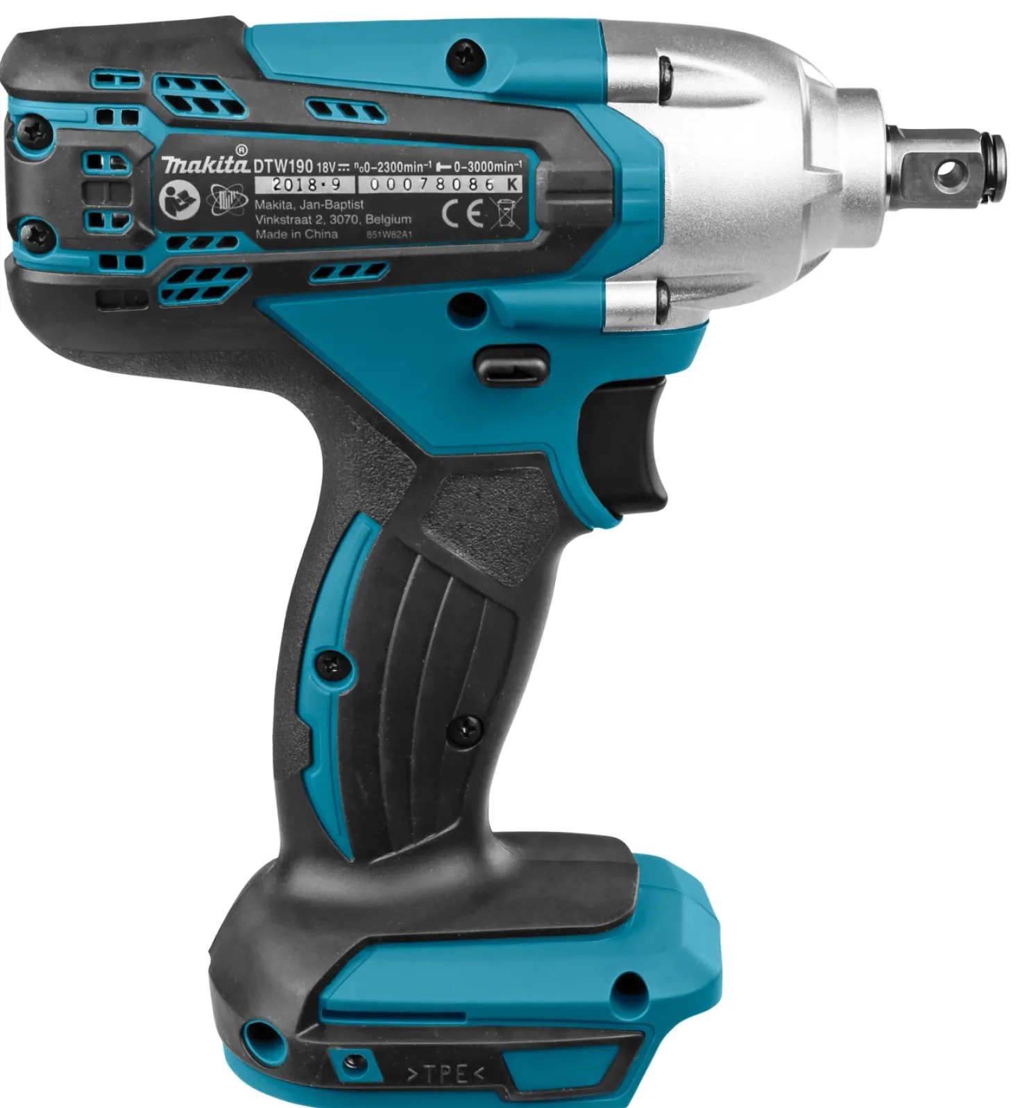 Makita DTW190Z 18V Li-Ion Accu slagmoersleutel body - 190Nm - 1/2"