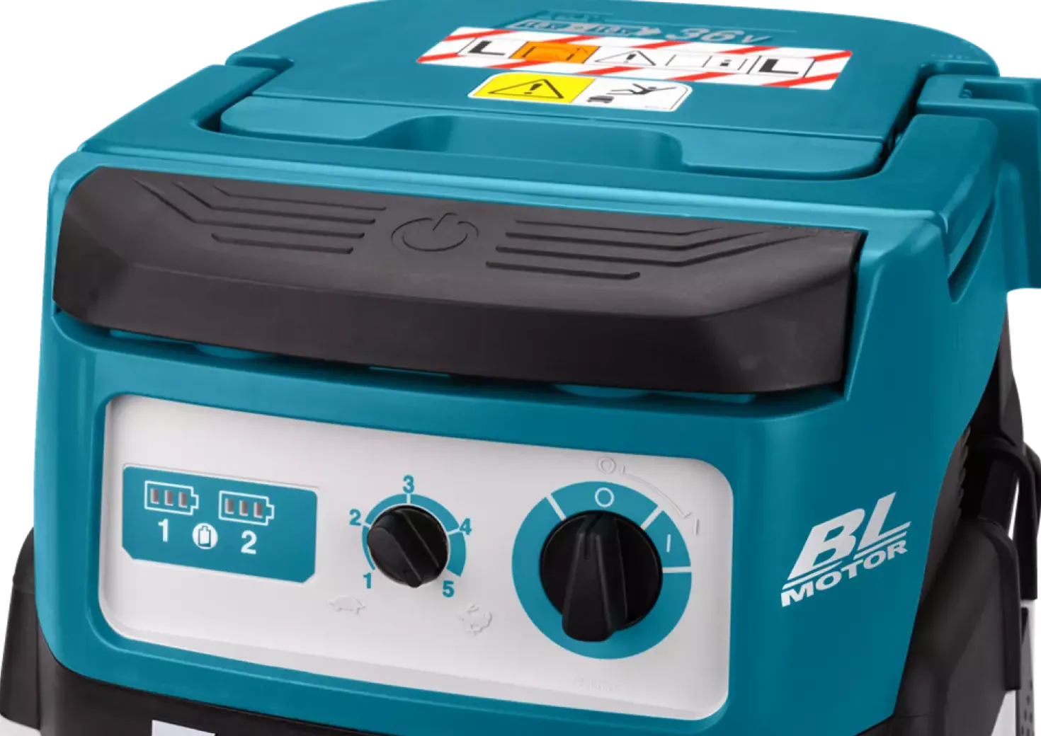 Makita DVC155LZX2 36V (2x 18V) Li-ion accu bouwstofzuiger body - L-klasse - 15L