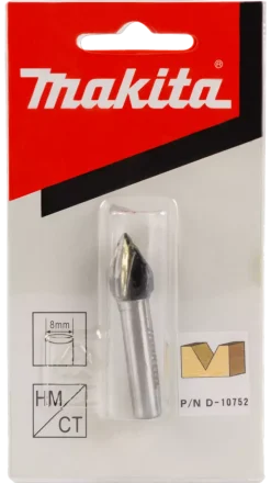 Makita D-10752 V-groeffrees - 8" - 12,7mm