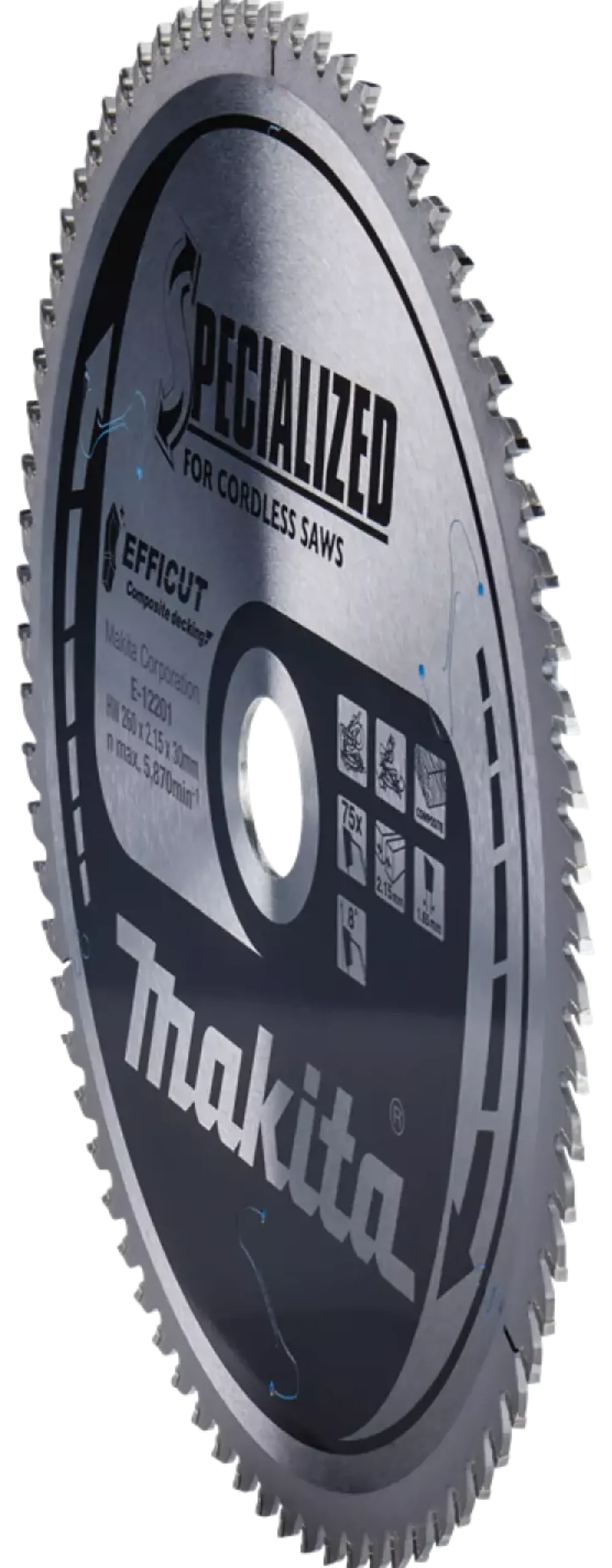 Makita E-12273 Efficut afkortzaagblad voor WPC - 260 x 30 x 75T