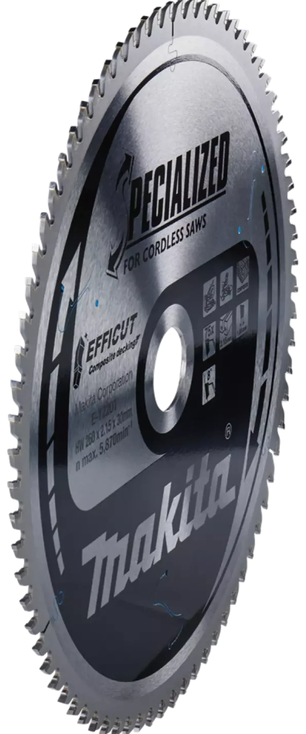 Makita E-12273 Efficut afkortzaagblad voor WPC - 260 x 30 x 75T