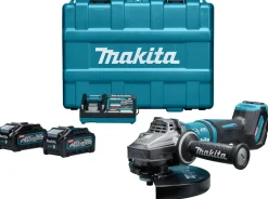 Makita GA038GM203 XGT 40V Max Li-Ion accu haakse slijper set (2x 4,0Ah) in koffer - 230mm - koolborstelloos