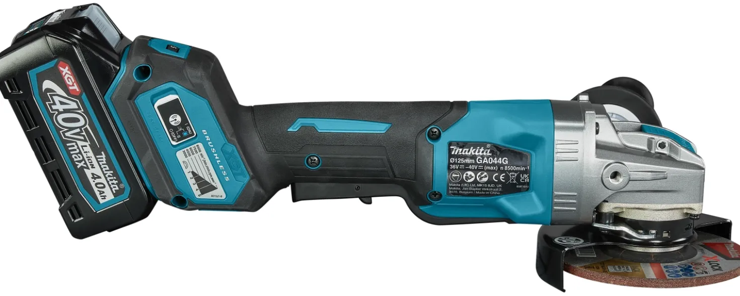 Makita GA044GZ XGT 40V Max Li-Ion accu haakse slijper body - X-Lock - 125mm