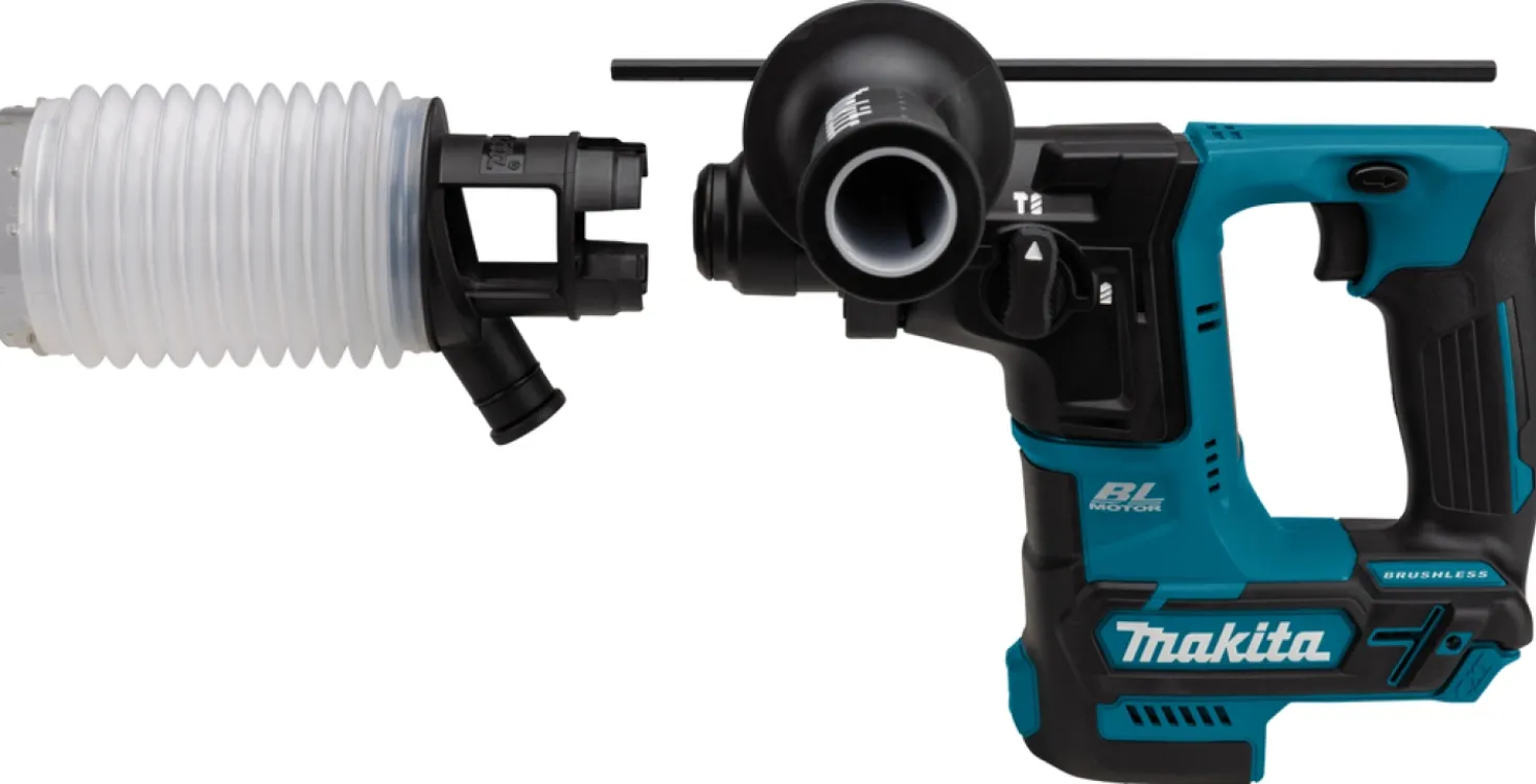 Makita HR166DSMJ 10.8V Li-Ion Accu SDS-plus boorhamer set (2x 4.0Ah accu) in Mbox- 1,1J - Koolborstelloos