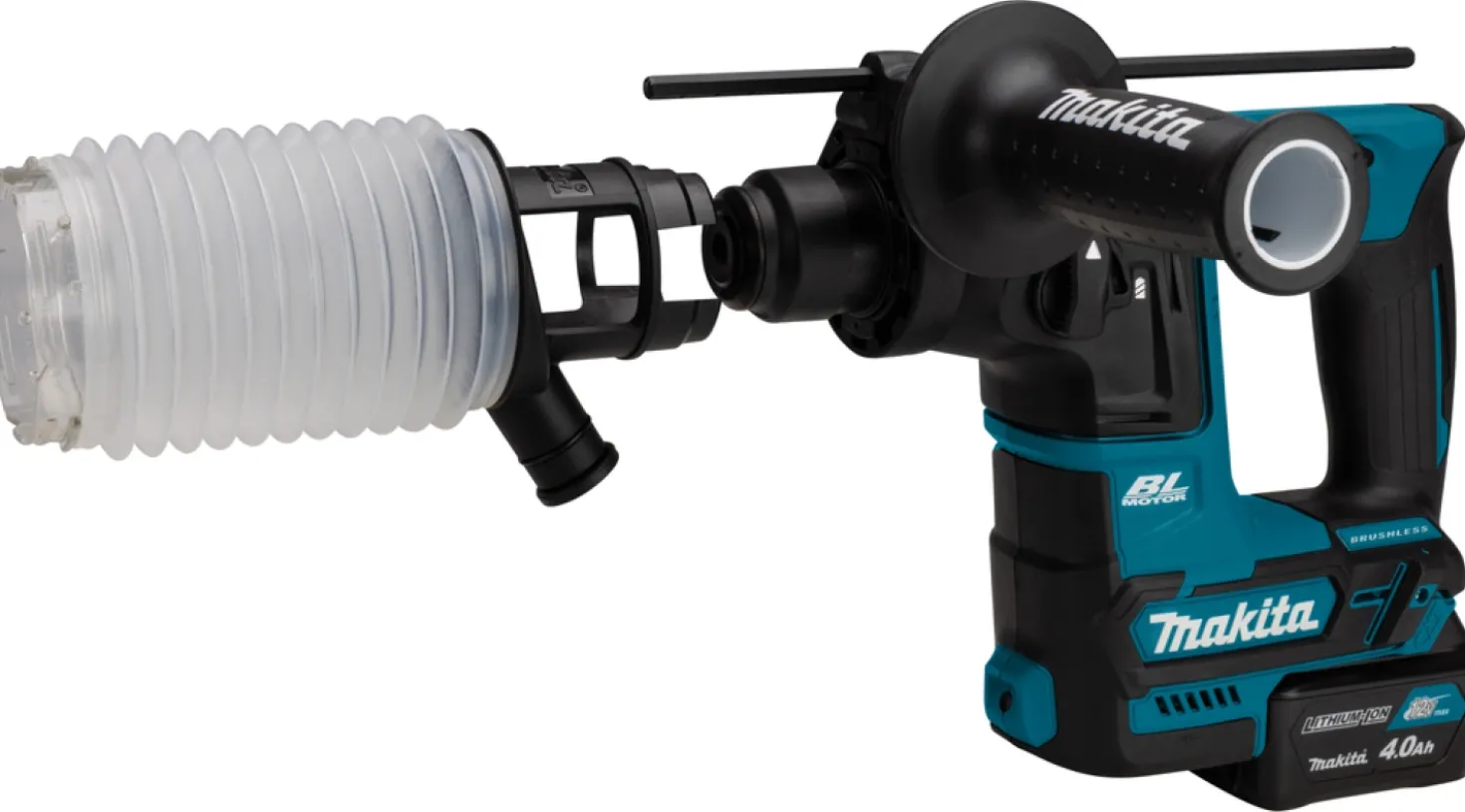 Makita HR166DSMJ 10.8V Li-Ion Accu SDS-plus boorhamer set (2x 4.0Ah accu) in Mbox- 1,1J - Koolborstelloos