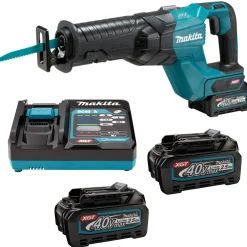 Makita JR001GD201 40V Li-Ion accu reciprozaag set (2x 2,5Ah) - 255x130mm - koolborstelloos