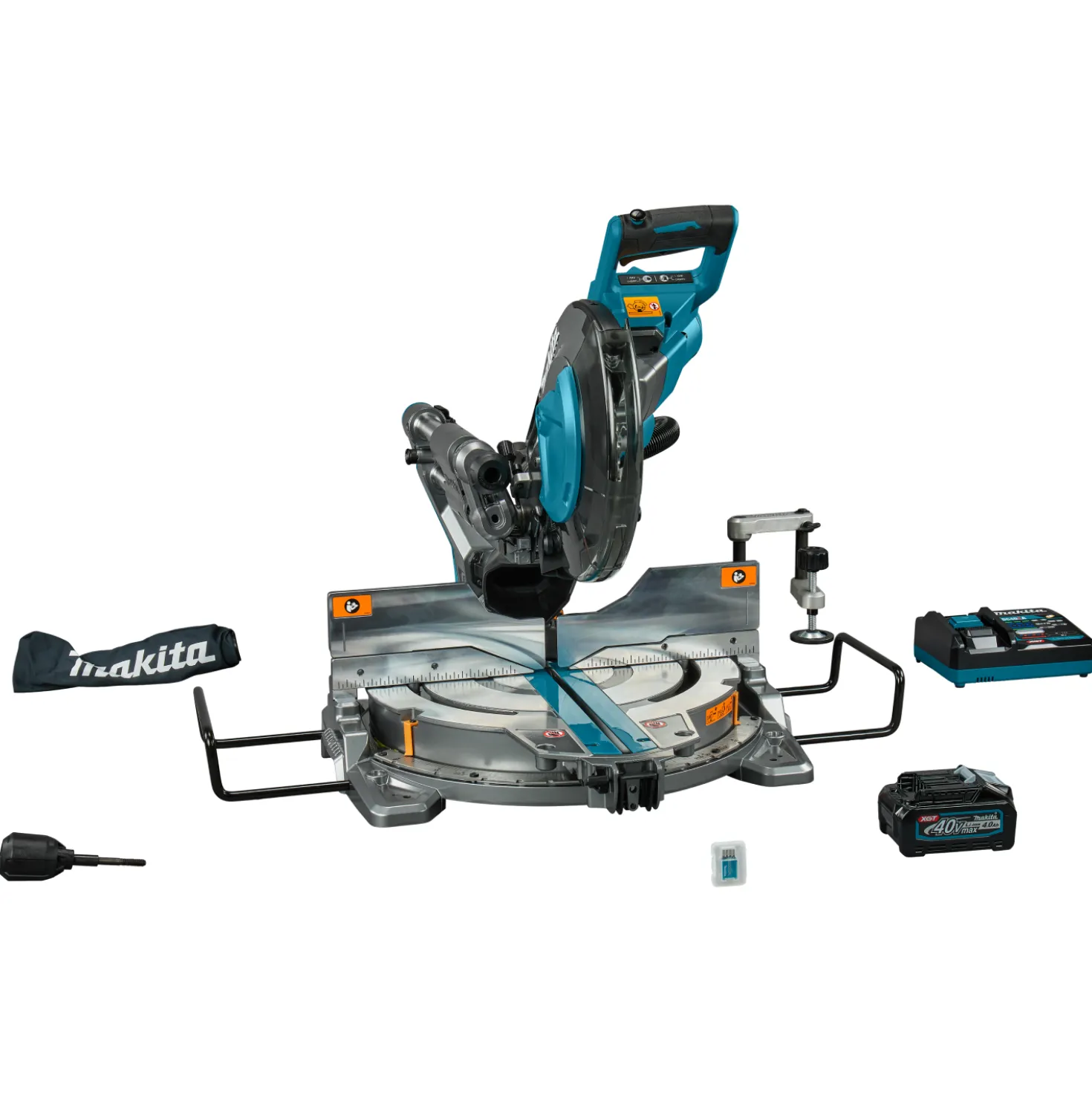 Makita LS004GM102 40V Max Li-Ion accu radiaal afkortzaag (1x 4,0Ah) incl. AWS zender - 260mm