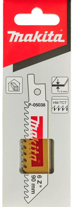 Makita P-05038 Reciprozaagblad - 90 x 4,2mm - Hardhout/Gipsplaten/Gasbeton (1st)