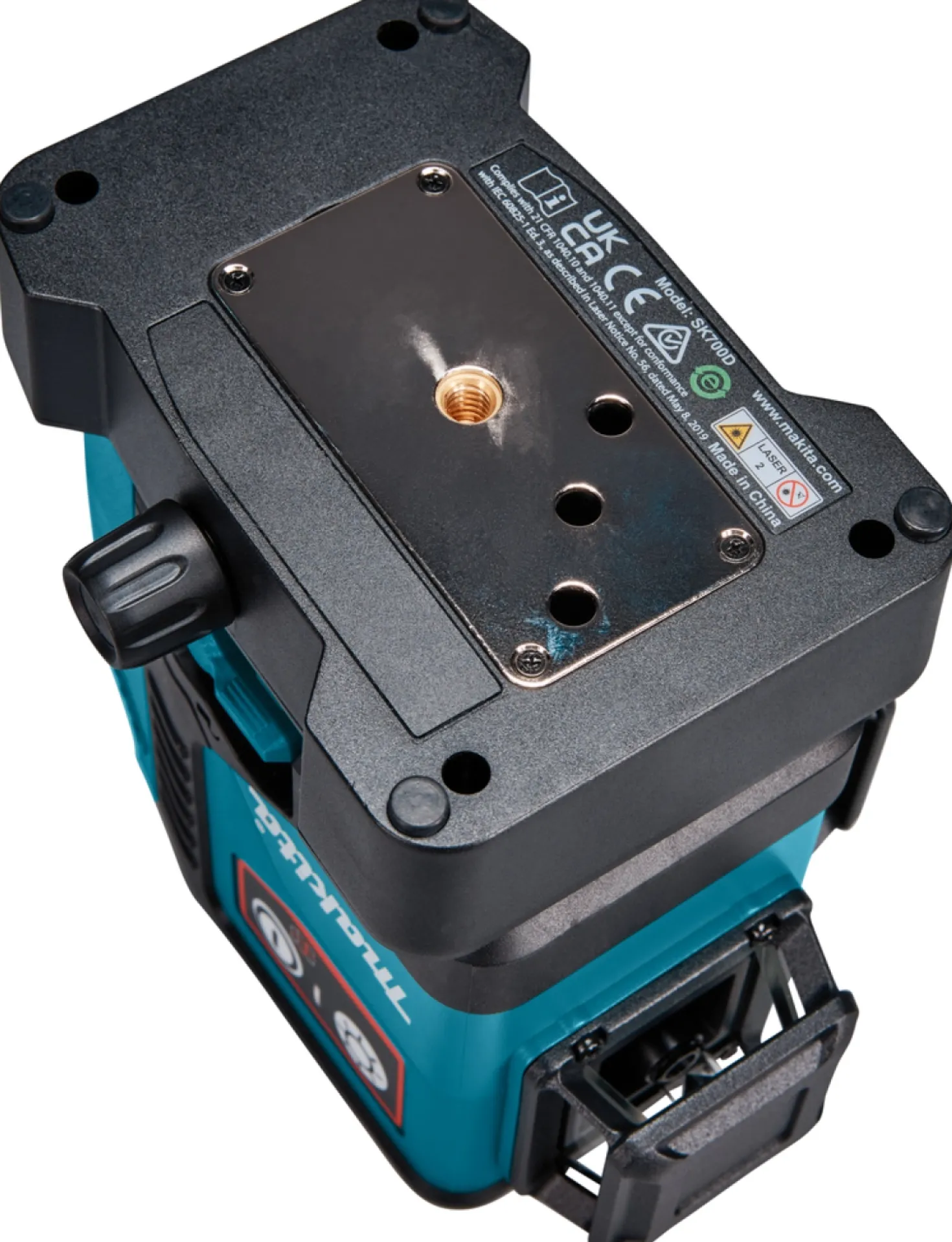 Makita SK700DX 12V Max Li-Ion accu kruislijnlaser set (1x2.0Ah) in tas - zelfnivellerend - rood 3x360°- 25m