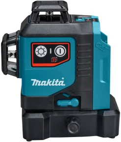 Makita SK700DX 12V Max Li-Ion accu kruislijnlaser set (1x2.0Ah) in tas - zelfnivellerend - rood 3x360°- 25m