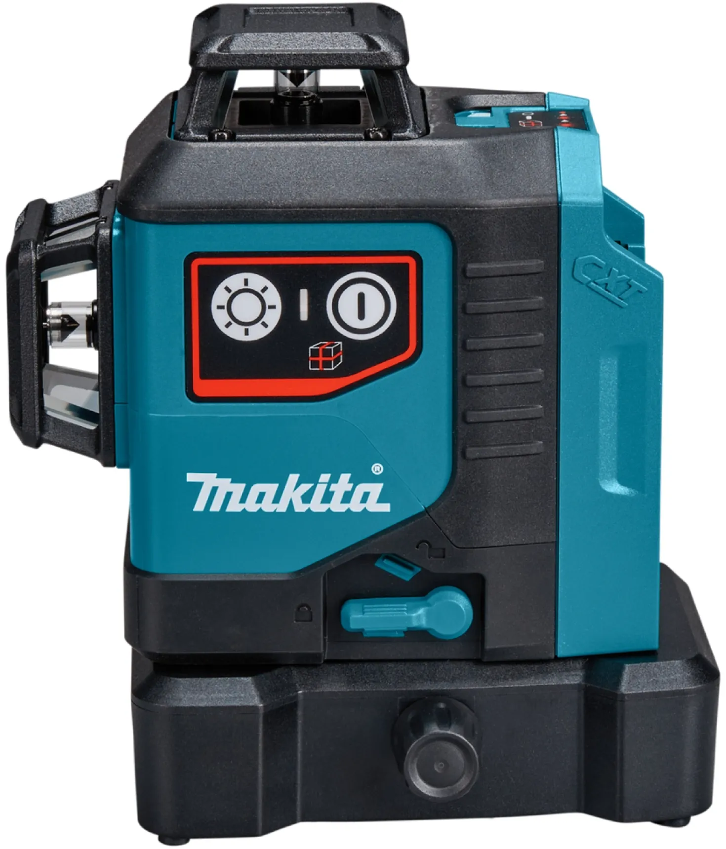 Makita SK700DX 12V Max Li-Ion accu kruislijnlaser set (1x2.0Ah) in tas - zelfnivellerend - rood 3x360°- 25m