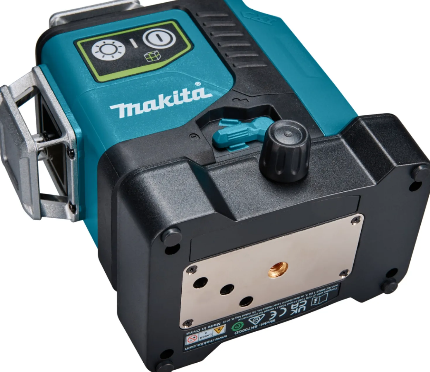 Makita SK700GD 12V Max Li-Ion accu kruislijnlaser body in tas - zelfnivellerend - groen 3x360° - 35m