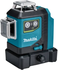 Makita SK700GD 12V Max Li-Ion accu kruislijnlaser body in tas - zelfnivellerend - groen 3x360° - 35m