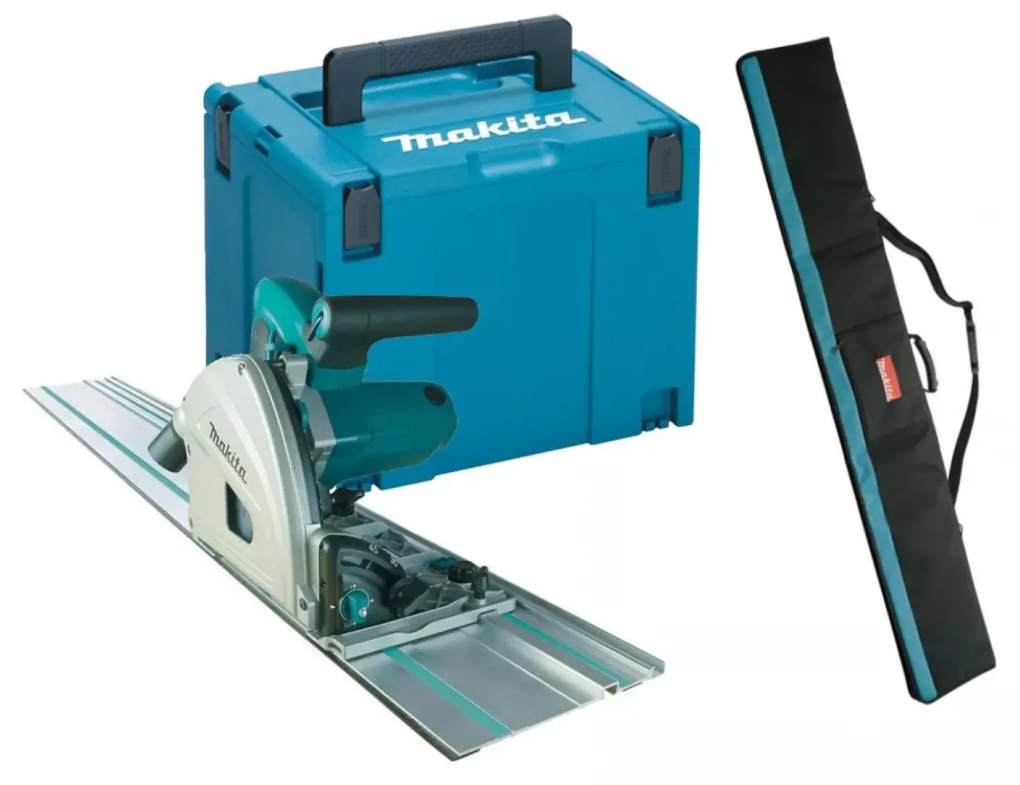 Makita SP6000J1X Invalzaag incl. geleiderail en foudraal in Mbox - 1300W - 165mm