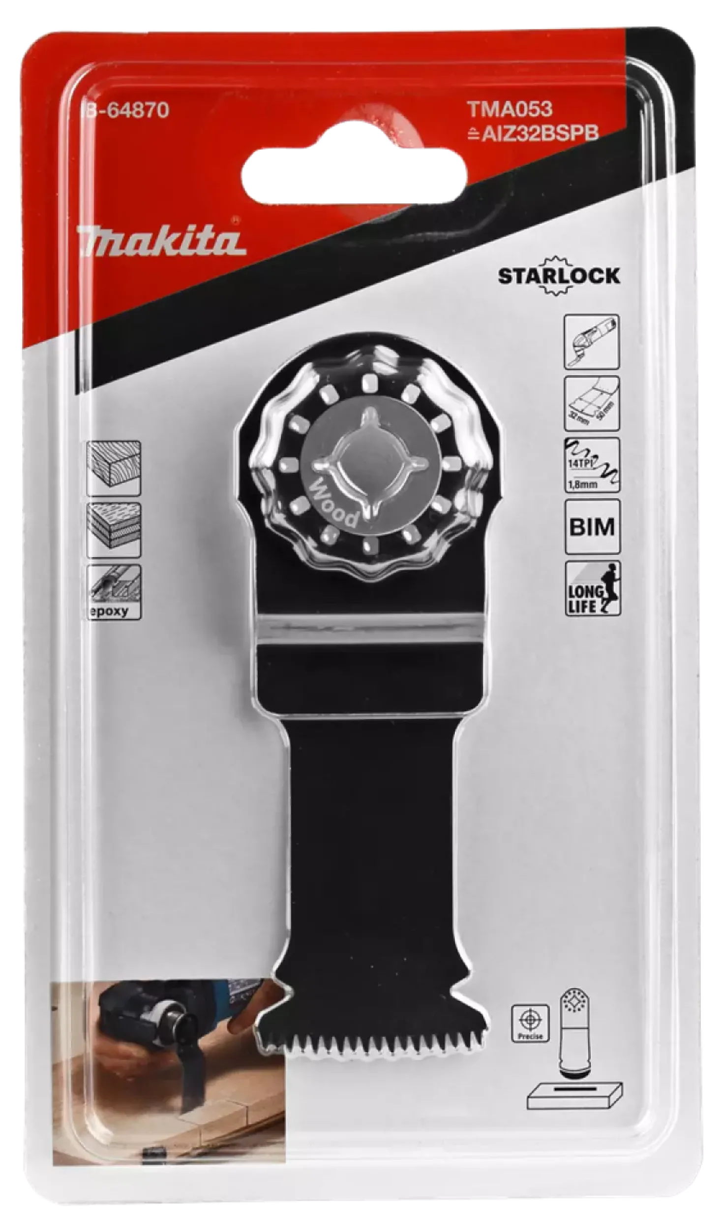 Makita TMA053 Bi-metalen Invalzaagblad - 32mm