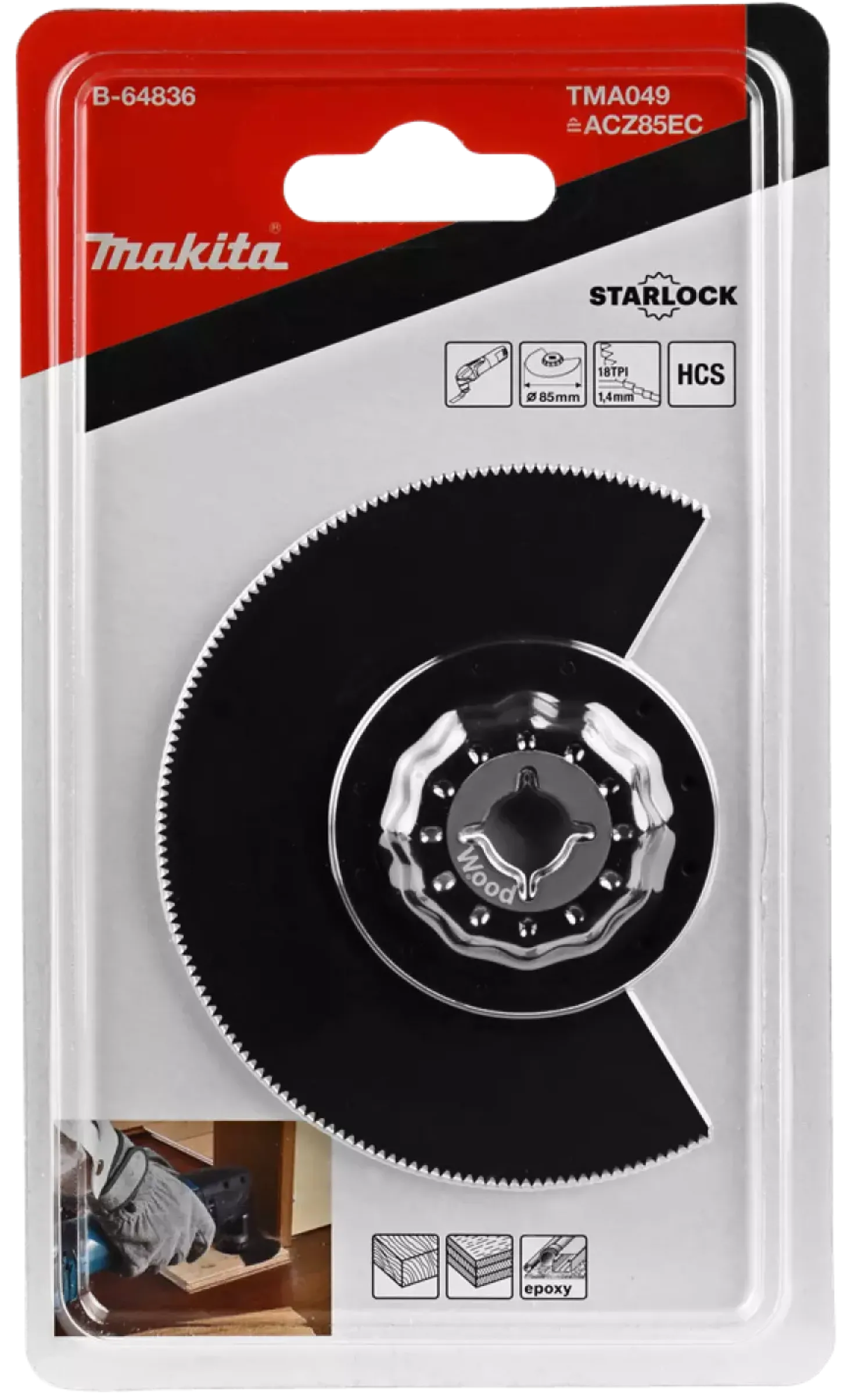 Makita TMA049 HCS segmentzaagblad - 85mm