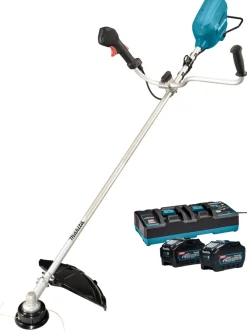 Makita UR012GT202 XGT 2x40V Max Li-Ion accu bosmaaier set (2x 5,0Ah) - U-greep - koolborstelloos