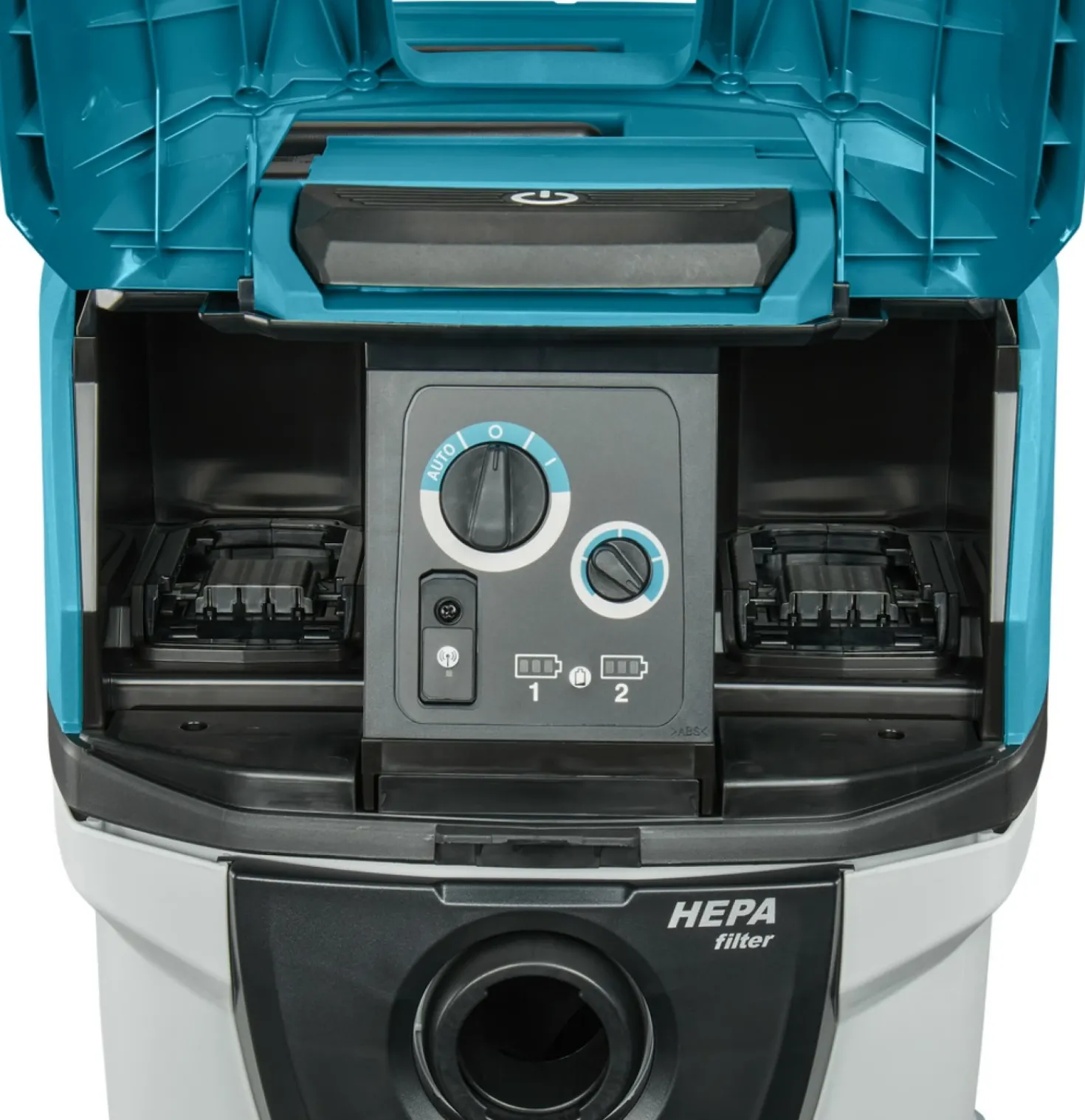 Makita VC007GLL21 XGT 2x40V Max Li-Ion accu Stofzuiger set (2x 8,0 Ah accu) nat en droog - L-klasse - 40L