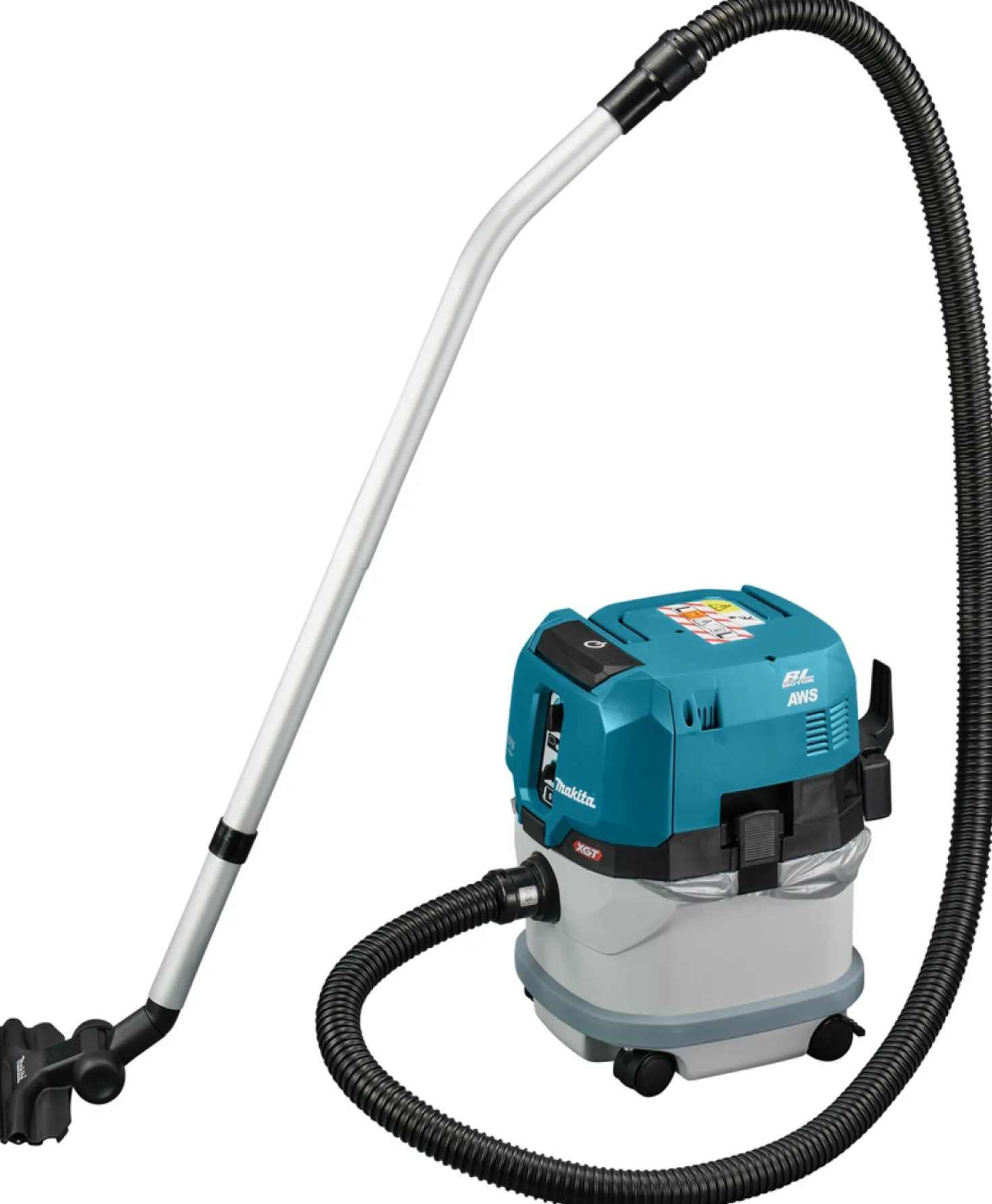 Makita VC004GLT21 XGT 40V Max Li-Ion accu stofzuiger set (2x 5.0Ah accu) - AWS - L-klasse - 15L